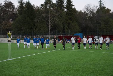 Zugdidi, Gürcistan - 6 Kasım 2021: Amatör Futbol Ligi