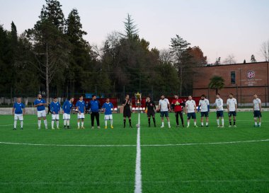 Zugdidi, Gürcistan - 6 Kasım 2021: Amatör Futbol Ligi