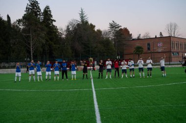 Zugdidi, Gürcistan - 6 Kasım 2021: Amatör Futbol Ligi