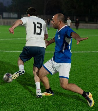 Zugdidi, Gürcistan - 6 Kasım 2021: Amatör Futbol Ligi