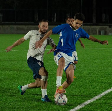 Zugdidi, Gürcistan - 6 Kasım 2021: Amatör Futbol Ligi