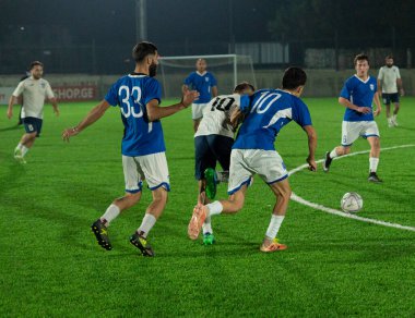 Zugdidi, Gürcistan - 6 Kasım 2021: Amatör Futbol Ligi