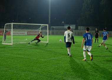 Zugdidi, Gürcistan - 6 Kasım 2021: Amatör Futbol Ligi