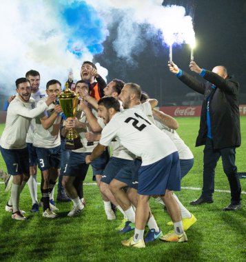 Zugdidi, Gürcistan - 6 Kasım 2021: Amatör Futbol Ligi