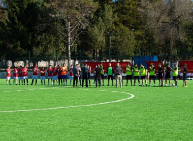 Zugdidi, Gürcistan - 6 Kasım 2021: Amatör Futbol Ligi