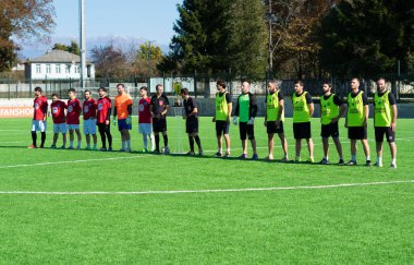 Zugdidi, Gürcistan - 6 Kasım 2021: Amatör Futbol Ligi