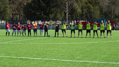 Zugdidi, Gürcistan - 6 Kasım 2021: Amatör Futbol Ligi