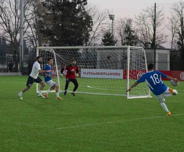 Zugdidi Gruzja Listopada 2021 Master League Amateur Soccer — Zdjęcie stockowe