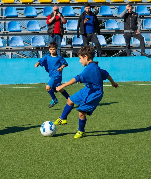 Batumi Georgia Noviembre 2021 Partido Fútbol Entre Equipos Infantiles —  Fotos de Stock