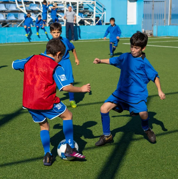 Batumi Georgia Novembre 2021 Partita Calcio Tra Squadre Bambini — Foto Stock