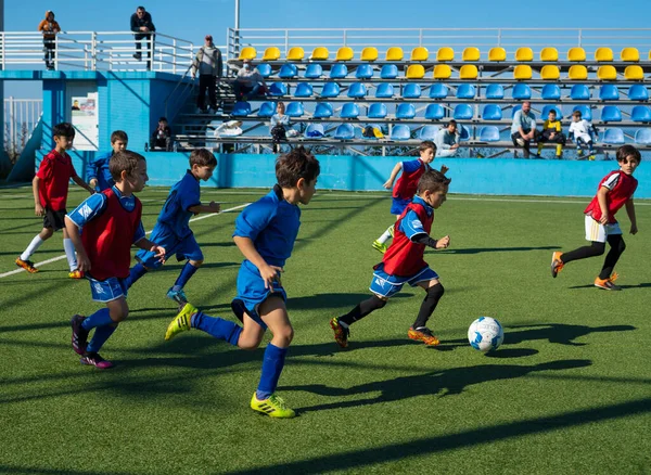 Batumi Geórgia Novembro 2021 Jogo Futebol Entre Equipes Infantis — Fotografia de Stock