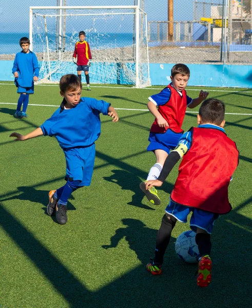 Batumi Georgia Listopada 2021 Mecz Piłki Nożnej Pomiędzy Drużynami Dziecięcymi — Zdjęcie stockowe