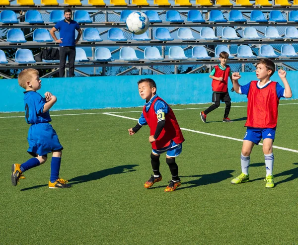 Batumi Geórgia Novembro 2021 Jogo Futebol Entre Equipes Infantis — Fotografia de Stock