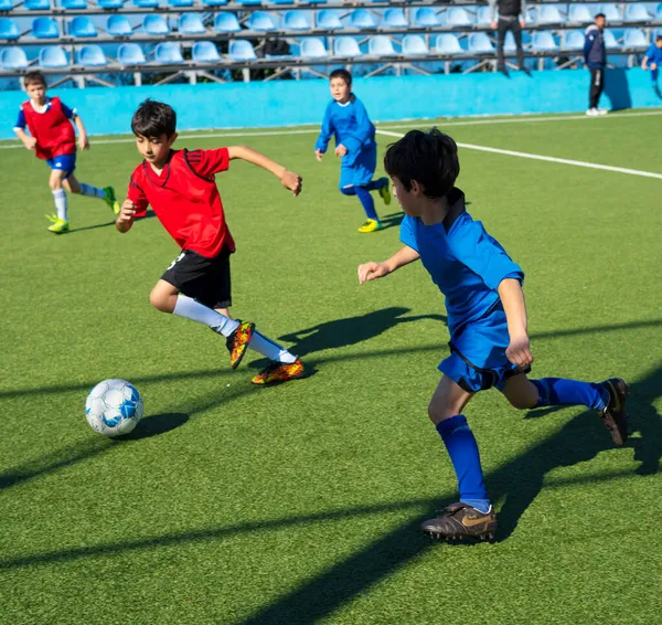 Batumi Geórgia Novembro 2021 Jogo Futebol Entre Equipes Infantis — Fotografia de Stock