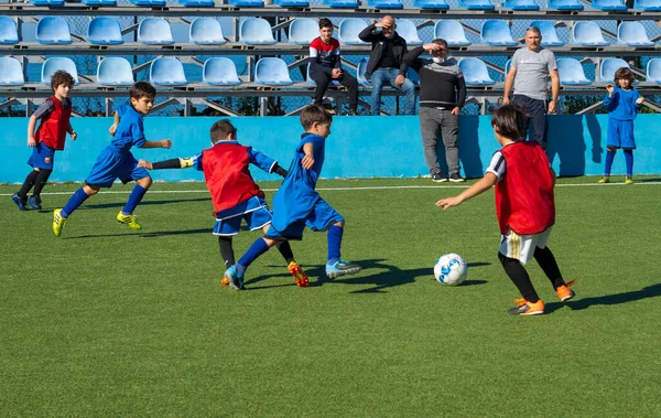 Batumi Geórgia Novembro 2021 Jogo Futebol Entre Equipes Infantis — Fotografia de Stock
