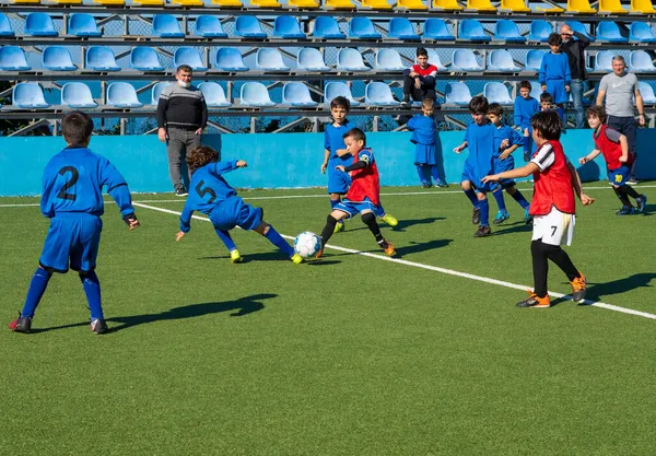 Batumi Geórgia Novembro 2021 Jogo Futebol Entre Equipes Infantis — Fotografia de Stock