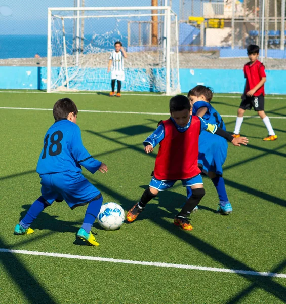 Batumi Geórgia Novembro 2021 Jogo Futebol Entre Equipes Infantis — Fotografia de Stock