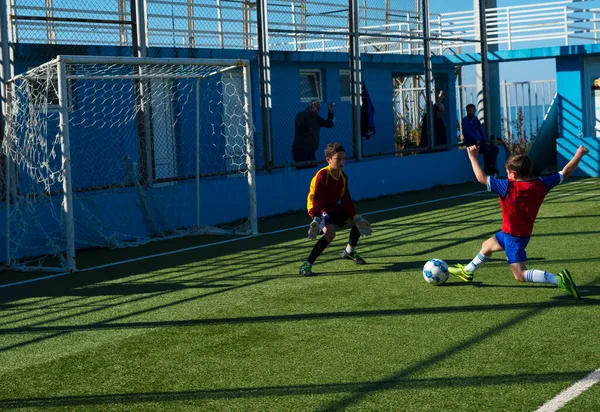 Batumi Georgia Noviembre 2021 Partido Fútbol Entre Equipos Infantiles —  Fotos de Stock