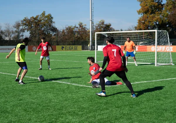 Zugdidi Geórgia Novembro 2021 Master League Amateur Soccer — Fotografia de Stock