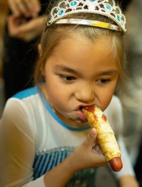 Batumi, Gürcistan - 31 Ekim 2021: Çocuk Merkezi Cadılar Bayramı