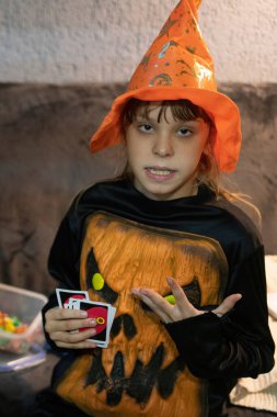 Batumi, Gürcistan - 31 Ekim 2021: Çocuk Merkezi Cadılar Bayramı