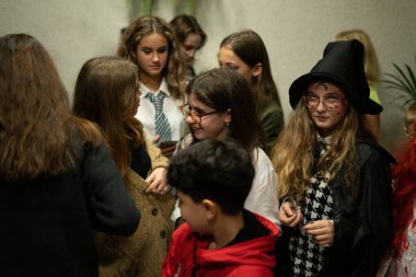 Batumi, Gürcistan - 31 Ekim 2021: Çocuk Merkezi Cadılar Bayramı