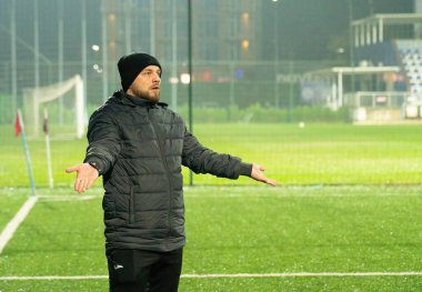 Batumi, Gürcistan - 18 Kasım 2021: Futbol turnuvası Batumi Kupası-2021 2010 yılında doğan çocuklar arasında