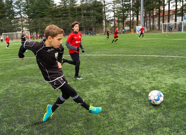 Batumi Georgia November 2021 Fotbollsturnering Batumi Cup 2021 Bland Pojkar — Stockfoto