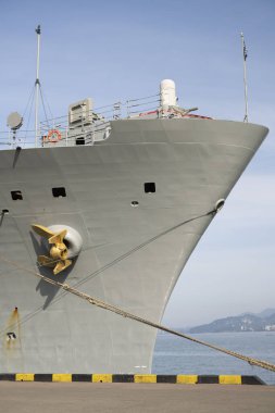 Batumi, Gürcistan - 8 Kasım 2021: ABD Donanma gemisi limanda