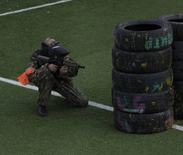 Batumi Georgien December 2021 Paintballtävling — Stockfoto