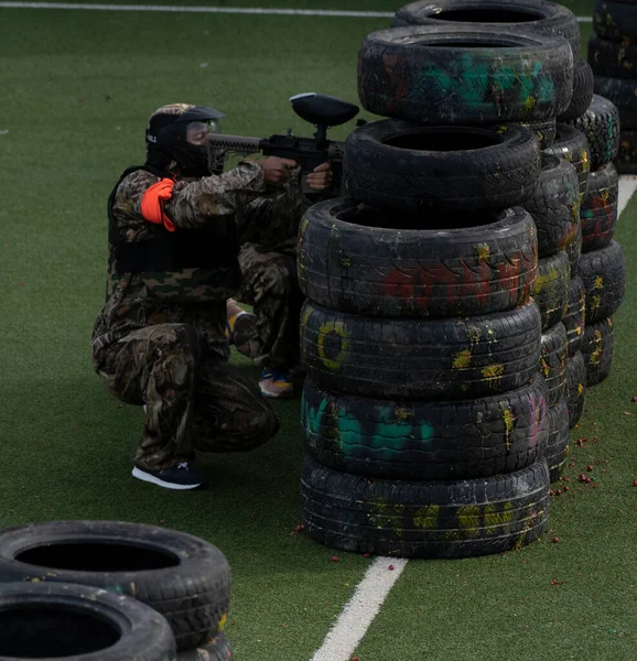 Batumi Georgië December 2021 Paintball Competitie — Stockfoto