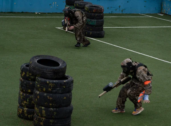 Batumi Georgien December 2021 Paintballtävling — Stockfoto