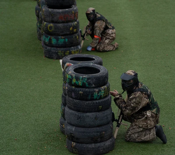 Batumi Georgia December 2021 Paintball Competition — Stock Photo, Image