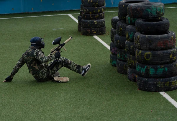 Batumi Georgien December 2021 Paintballtävling — Stockfoto