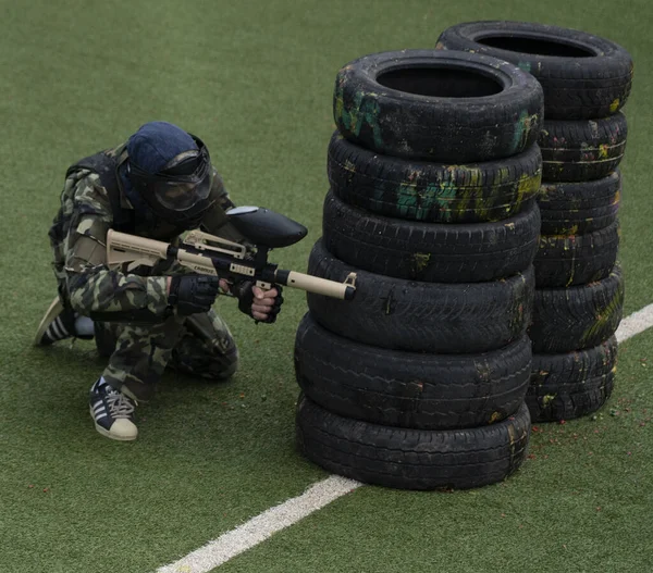 Batumi Georgia Dicembre 2021 Gara Paintball — Foto Stock