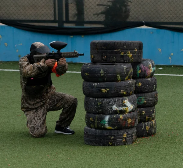 Batumi Georgië December 2021 Paintball Competitie — Stockfoto