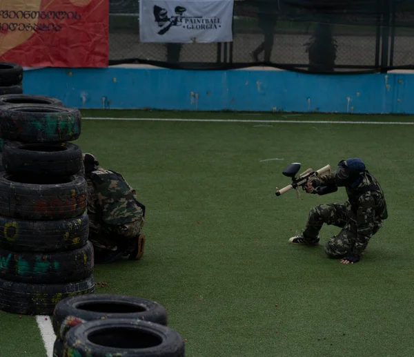 Batumi Georgia Diciembre 2021 Competición Paintball —  Fotos de Stock