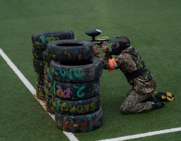 Batumi Georgië December 2021 Paintball Competitie — Stockfoto