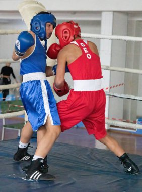 Batumi, Gürcistan - 12 Aralık 2021: Boks turnuvası