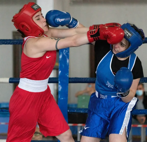 Batumi, Gürcistan - 12 Aralık 2021: Boks turnuvası