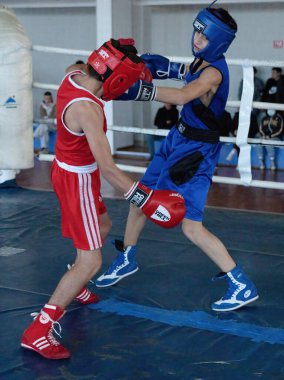 Batumi, Gürcistan - 12 Aralık 2021: Boks turnuvası