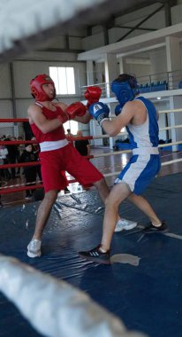 Batumi, Gürcistan - 12 Aralık 2021: Boks turnuvası