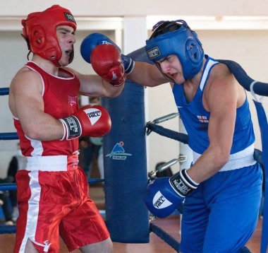 Batumi, Gürcistan - 12 Aralık 2021: Boks turnuvası