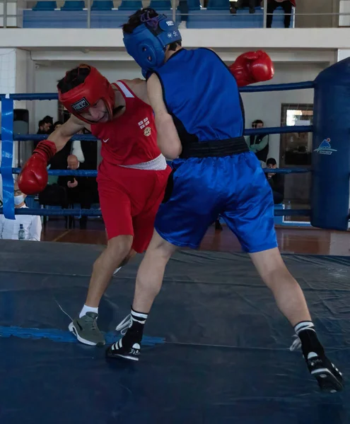 Batumi, Gürcistan - 12 Aralık 2021: Boks turnuvası