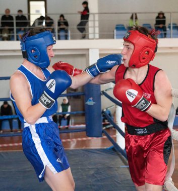 Batumi, Gürcistan - 12 Aralık 2021: Boks turnuvası