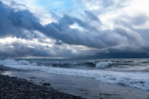 Mar Negro Batumi Inverno — Fotografia de Stock