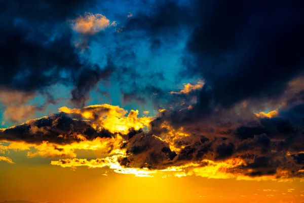 Beautiful Blue Orange Sunset Black Sea — Stock Photo, Image