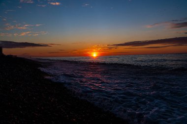 Şubat 'ta Karadeniz' de gün batımı