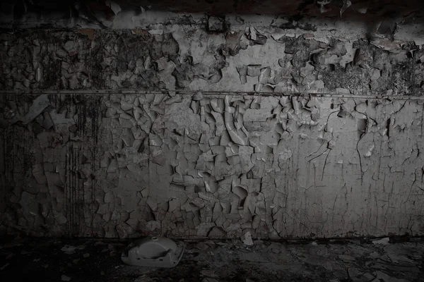 Una Hermosa Pared Mala Muerte Una Vieja Casa Abandonada Lavabo —  Fotos de Stock