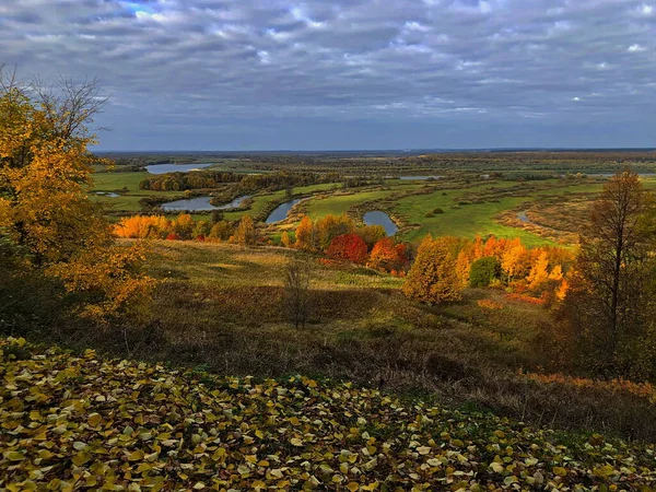 Осінній Ранок Центральній Частині Росії — стокове фото